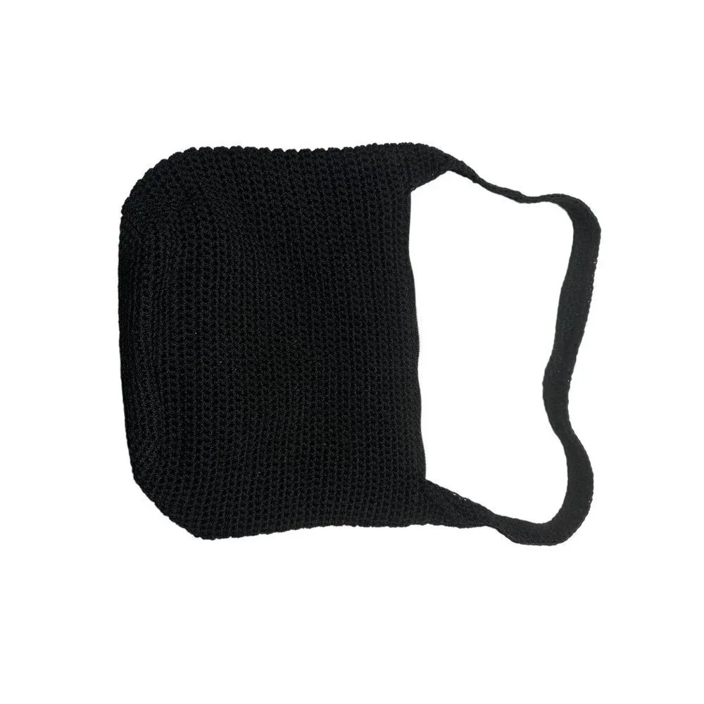 Lina black crochet